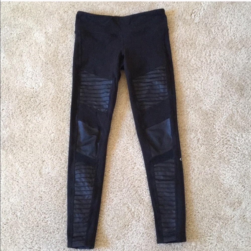 Black Alo moto leggings